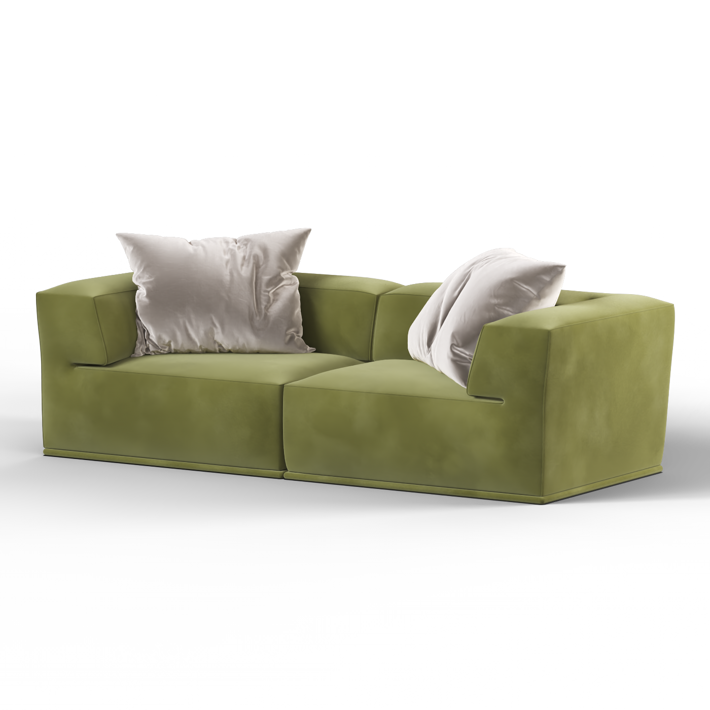 Savile Sofa — Compact Form with Wide Straight Armrests