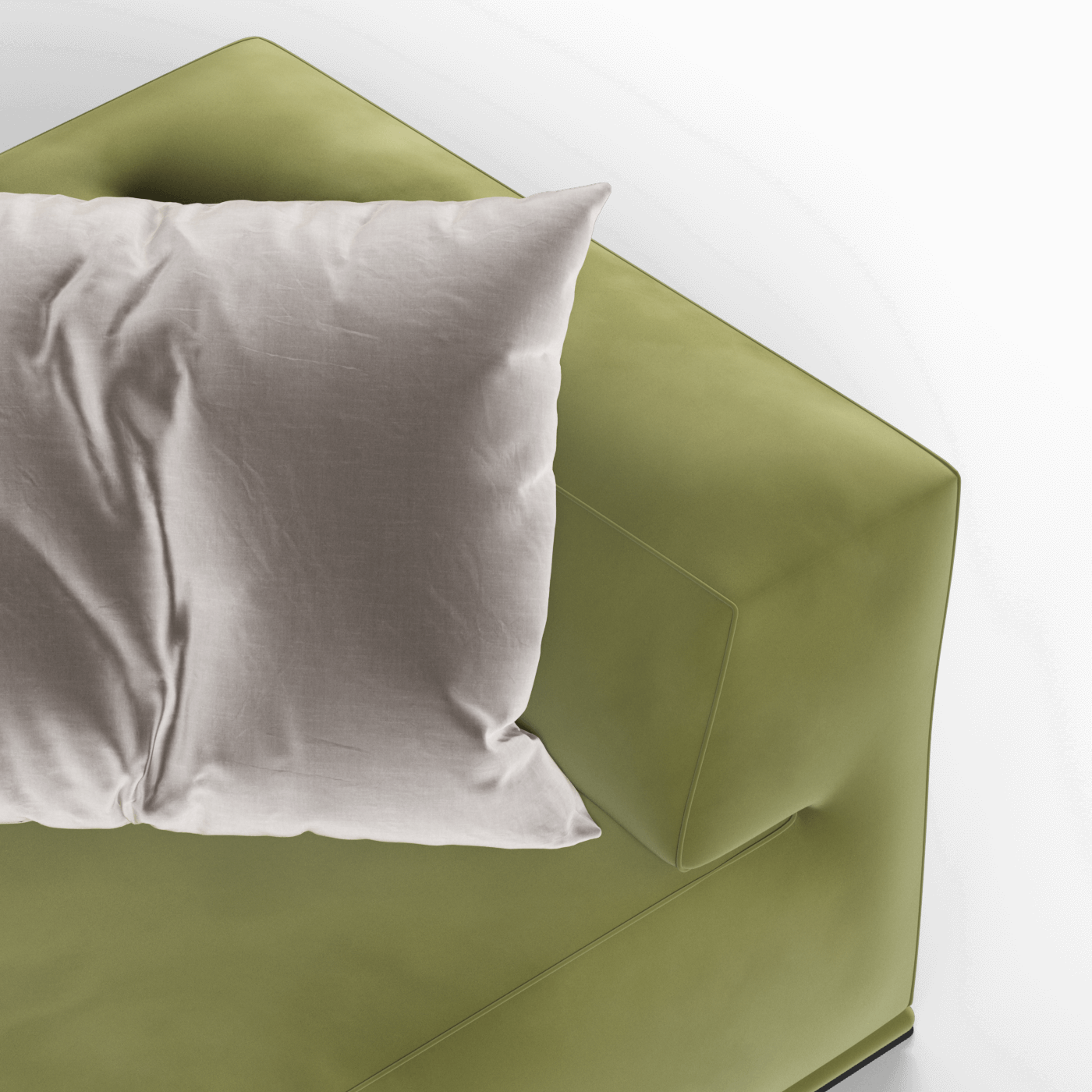 Savile Sofa — Compact Form with Wide Straight Armrests