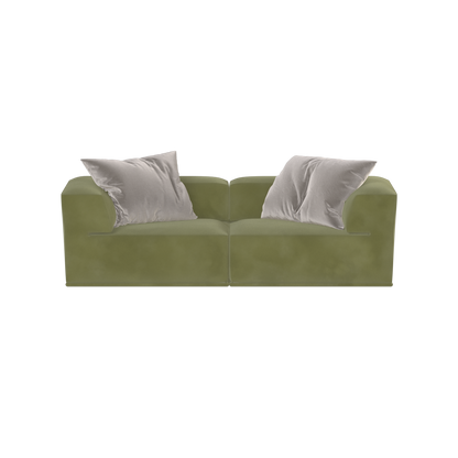 Savile Sofa — Compact Form with Wide Straight Armrests