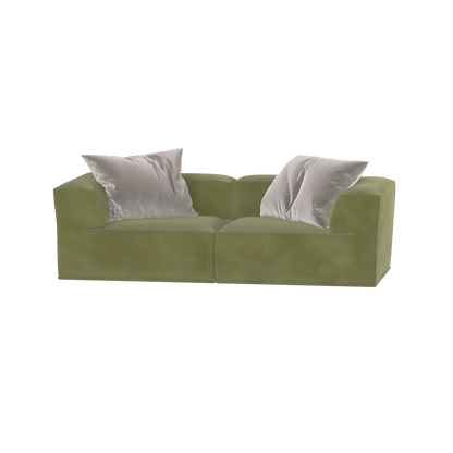 Savile Sofa — Compact Form with Wide Straight Armrests
