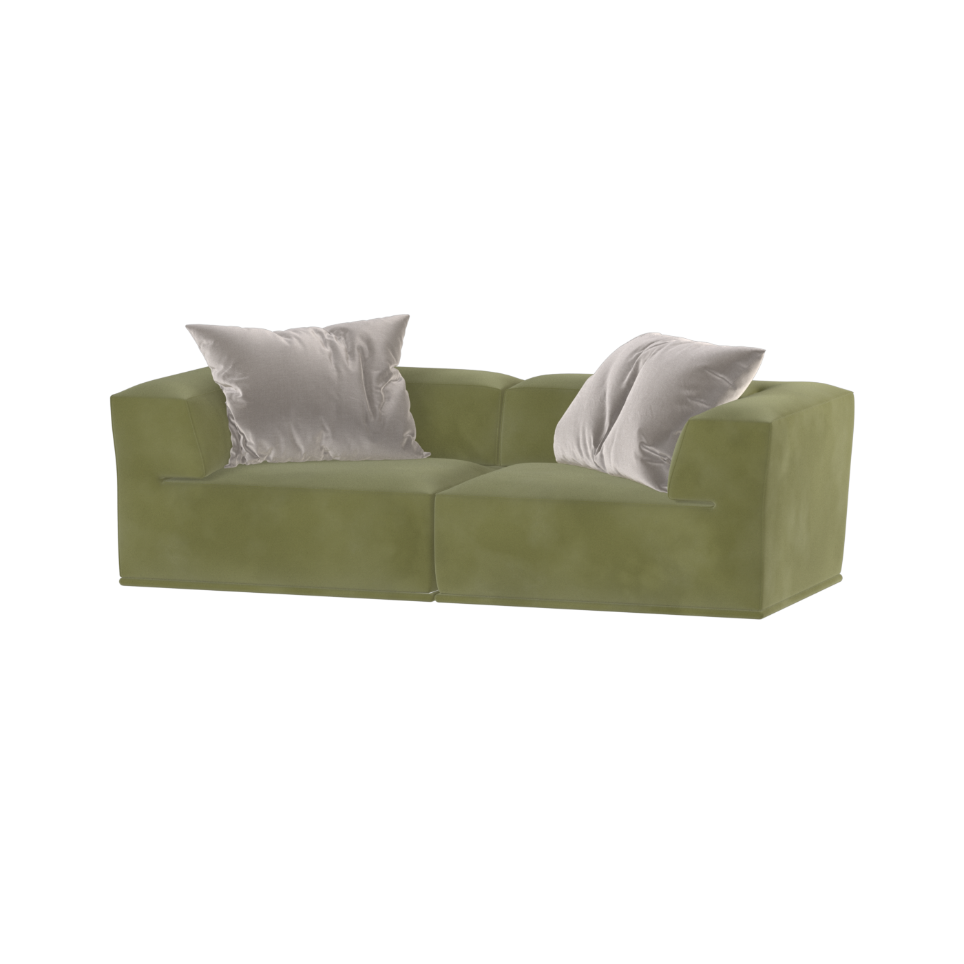 Savile Sofa — Compact Form with Wide Straight Armrests
