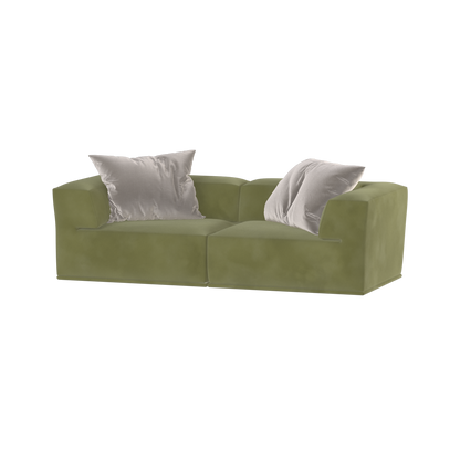 Savile Sofa — Compact Form with Wide Straight Armrests