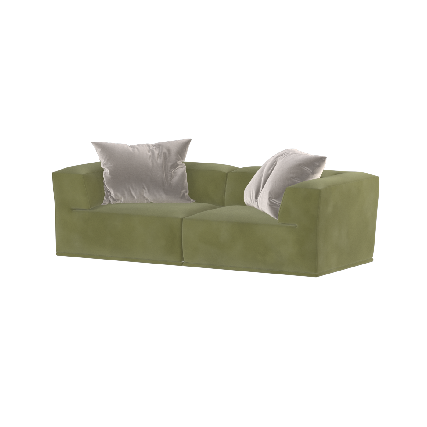 Savile Sofa — Compact Form with Wide Straight Armrests