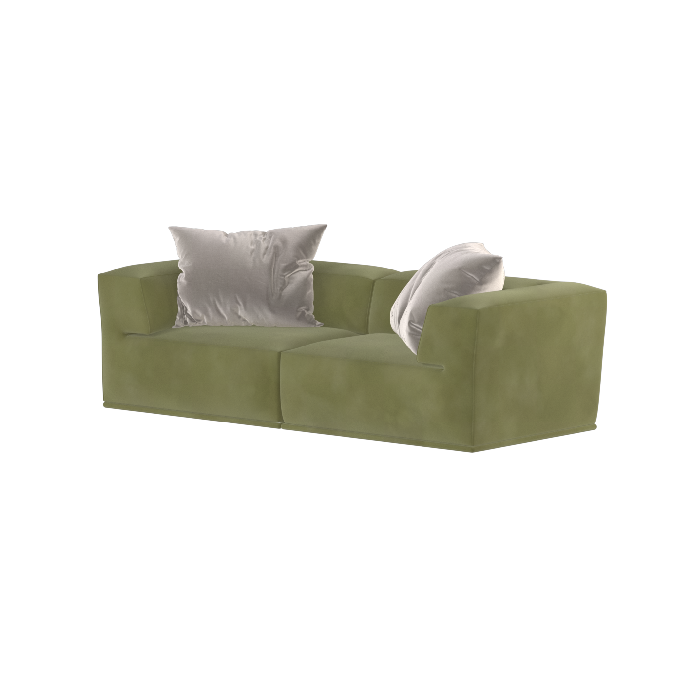 Savile Sofa — Compact Form with Wide Straight Armrests