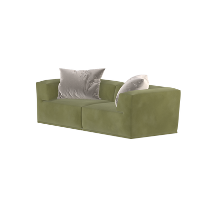 Savile Sofa — Compact Form with Wide Straight Armrests
