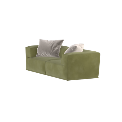 Savile Sofa — Compact Form with Wide Straight Armrests