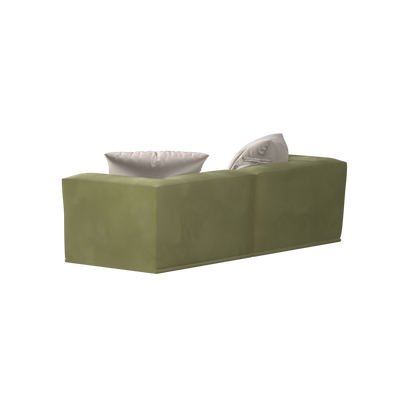 Savile Sofa — Compact Form with Wide Straight Armrests