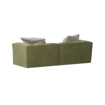 Savile Sofa — Compact Form with Wide Straight Armrests