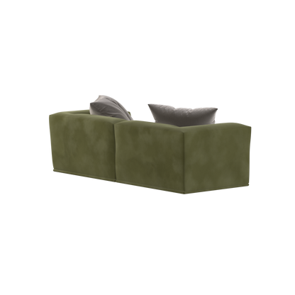 Savile Sofa — Compact Form with Wide Straight Armrests