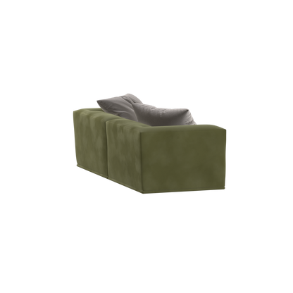 Savile Sofa — Compact Form with Wide Straight Armrests