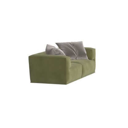 Savile Sofa — Compact Form with Wide Straight Armrests