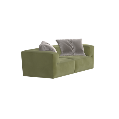 Savile Sofa — Compact Form with Wide Straight Armrests