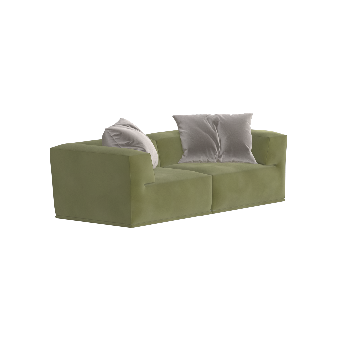 Savile Sofa — Compact Form with Wide Straight Armrests
