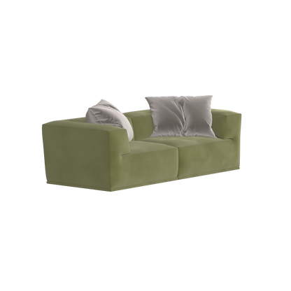 Savile Sofa — Compact Form with Wide Straight Armrests