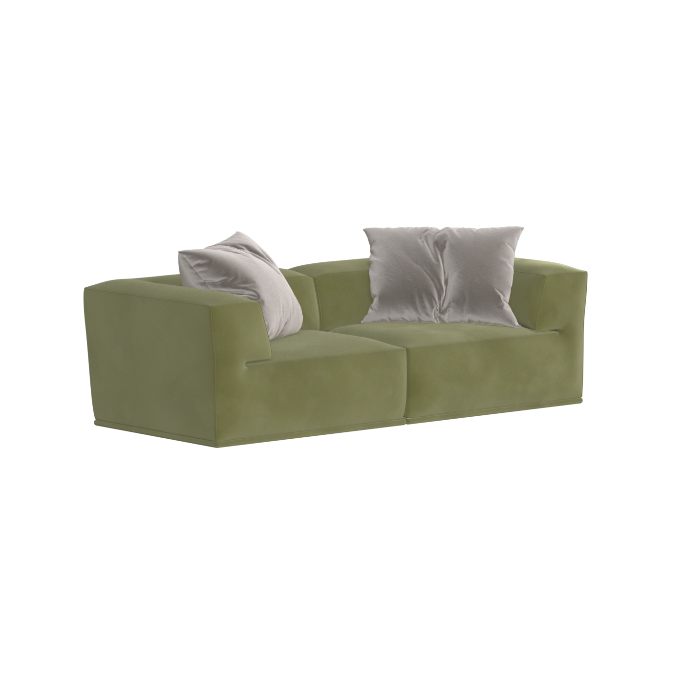 Savile Sofa — Compact Form with Wide Straight Armrests