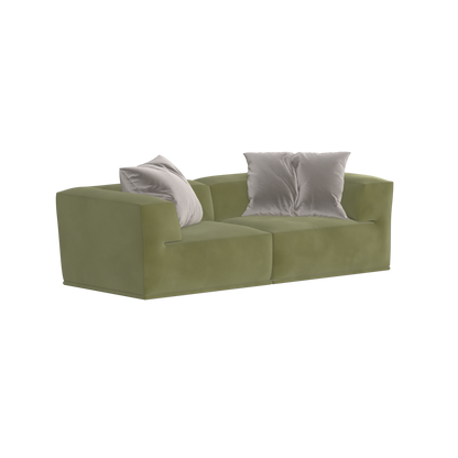 Savile Sofa — Compact Form with Wide Straight Armrests