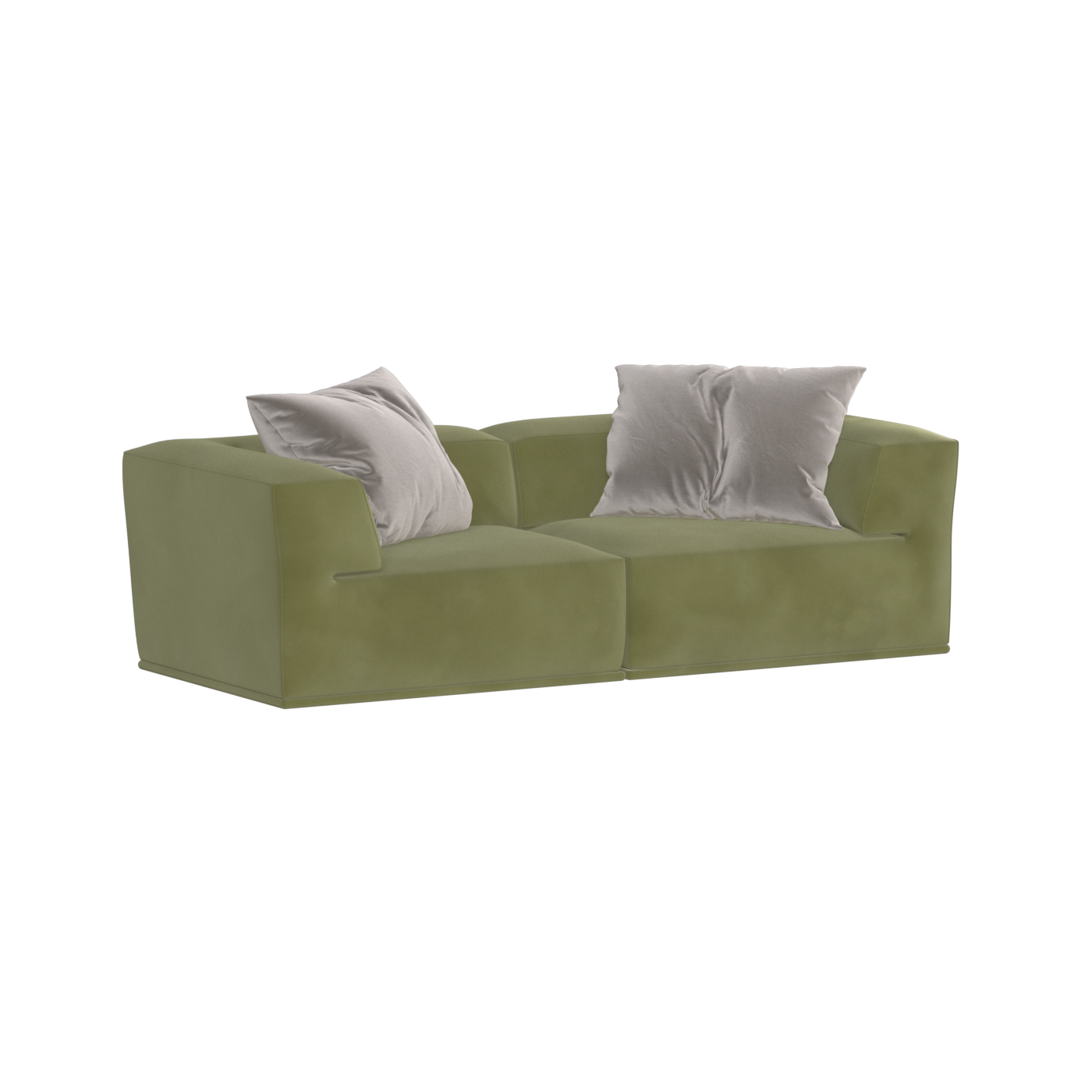 Savile Sofa — Compact Form with Wide Straight Armrests