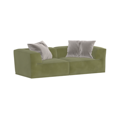 Savile Sofa — Compact Form with Wide Straight Armrests