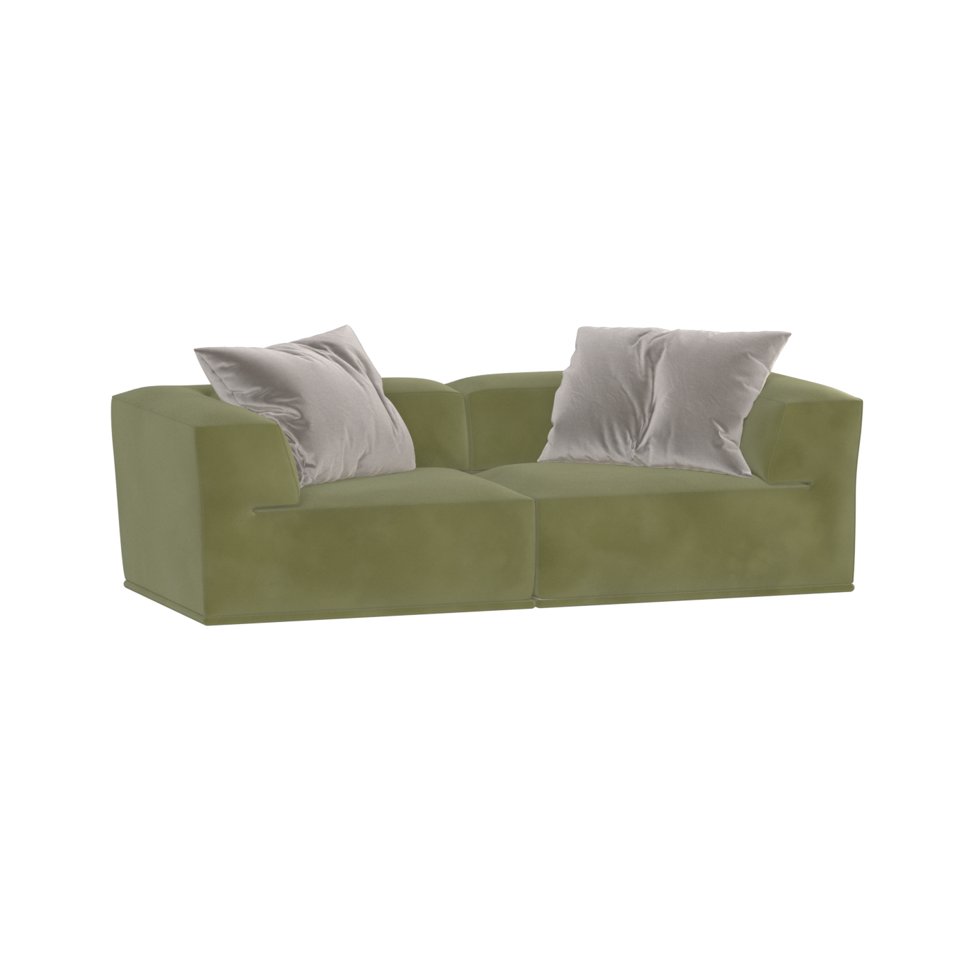 Savile Sofa — Compact Form with Wide Straight Armrests