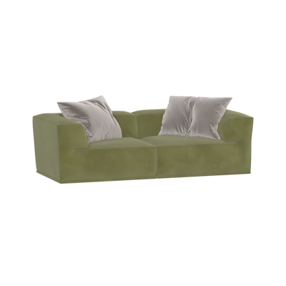 Savile Sofa — Compact Form with Wide Straight Armrests