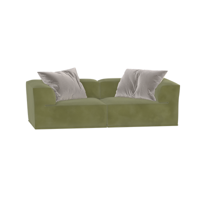 Savile Sofa — Compact Form with Wide Straight Armrests