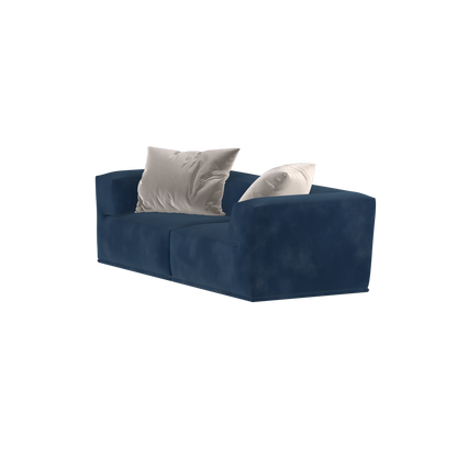 Savile Sofa — Compact Form with Wide Straight Armrests
