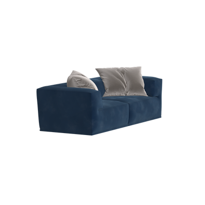 Savile Sofa — Compact Form with Wide Straight Armrests