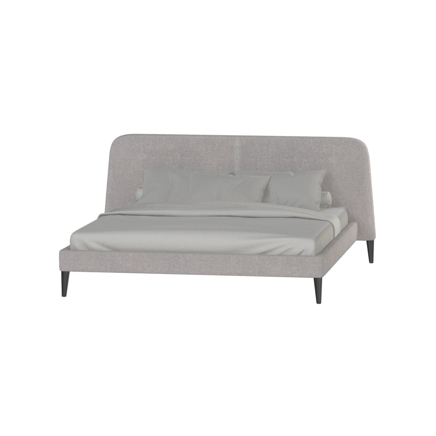Lit double Selma avec capitonnage vertical profond