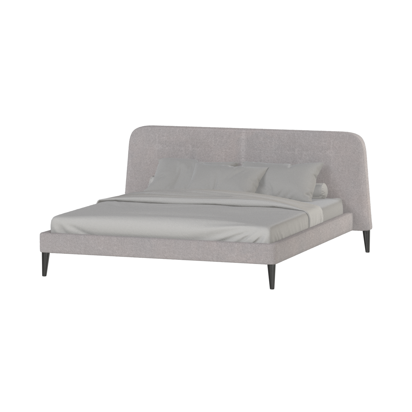 Lit double Selma avec capitonnage vertical profond