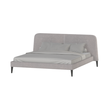 Lit double Selma avec capitonnage vertical profond