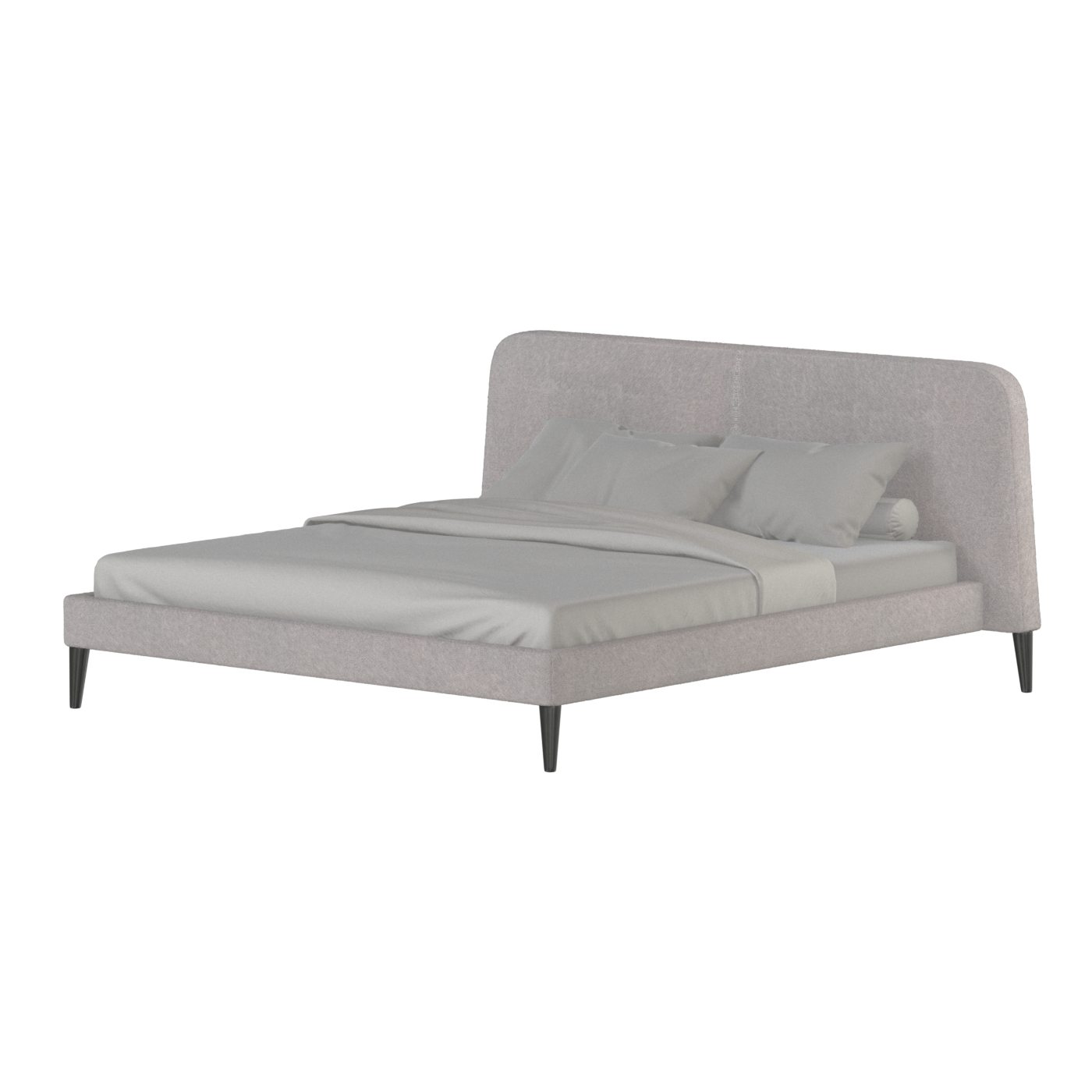 Lit double Selma avec capitonnage vertical profond