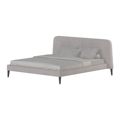 Lit double Selma avec capitonnage vertical profond