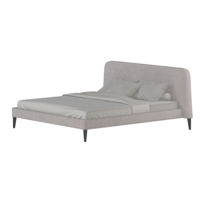 Lit double Selma avec capitonnage vertical profond
