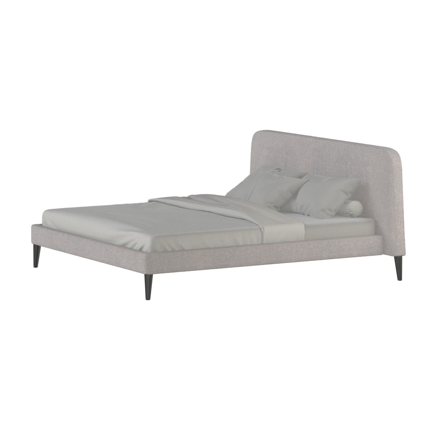 Lit double Selma avec capitonnage vertical profond