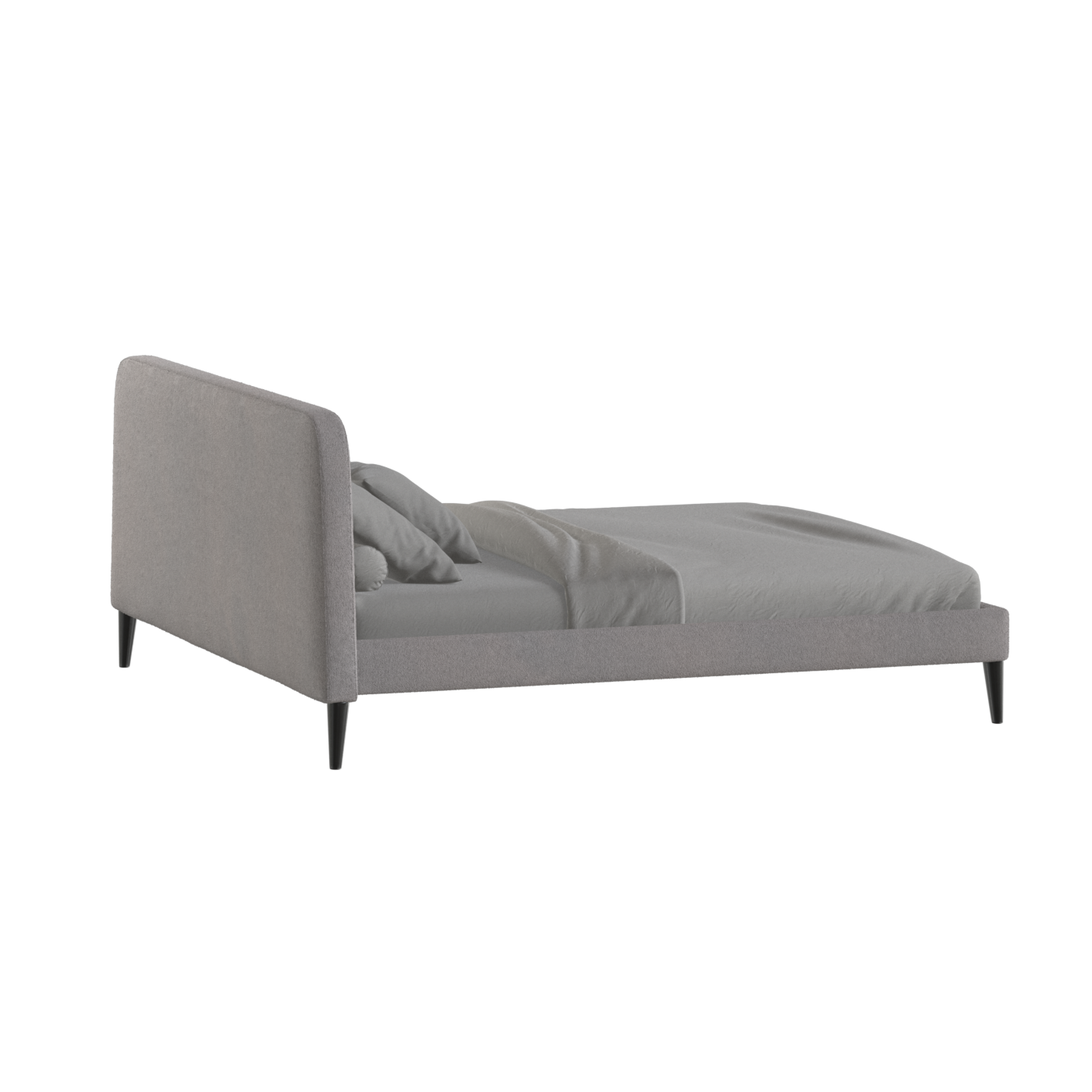 Lit double Selma avec capitonnage vertical profond