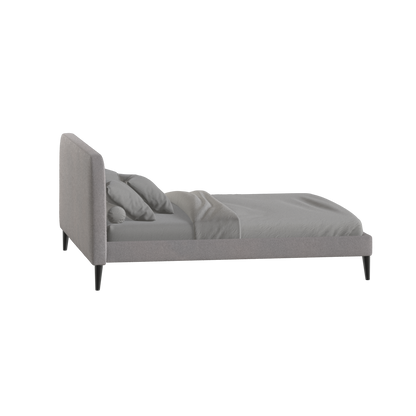 Lit double Selma avec capitonnage vertical profond