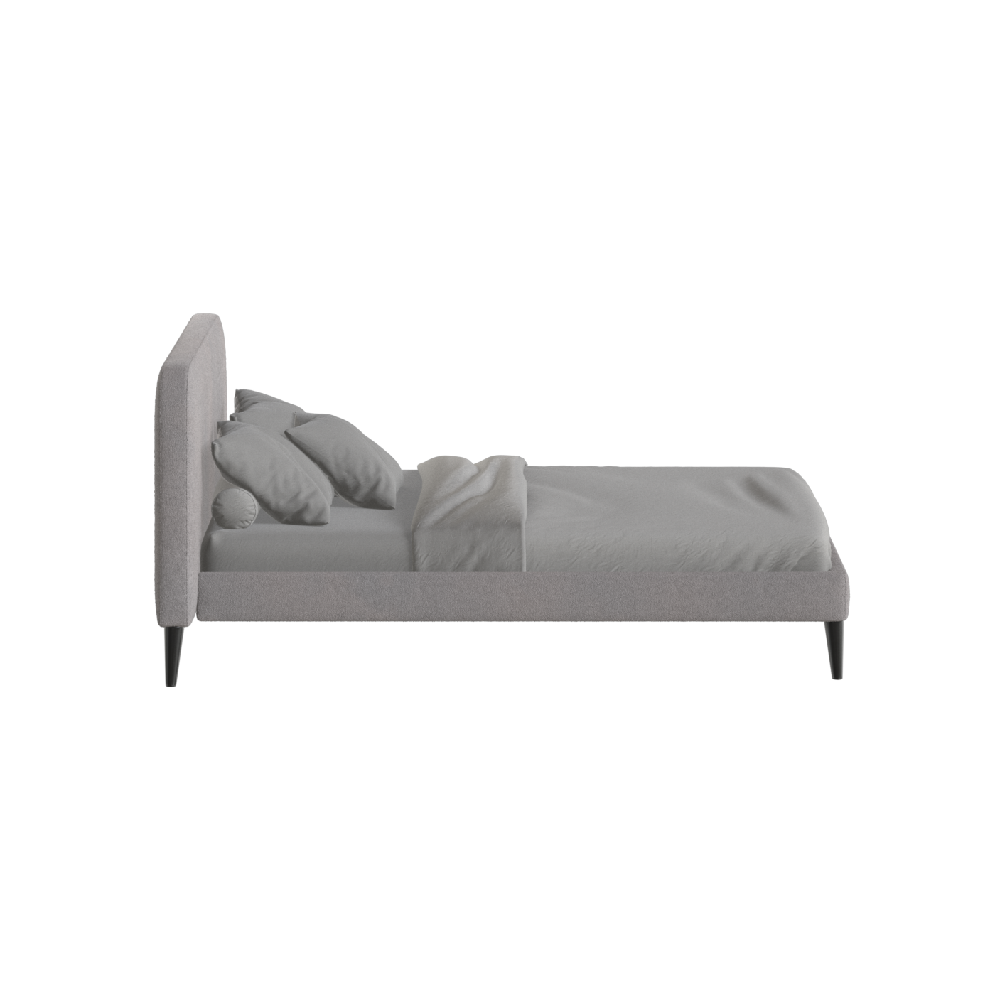Lit double Selma avec capitonnage vertical profond