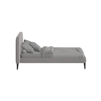 Lit double Selma avec capitonnage vertical profond