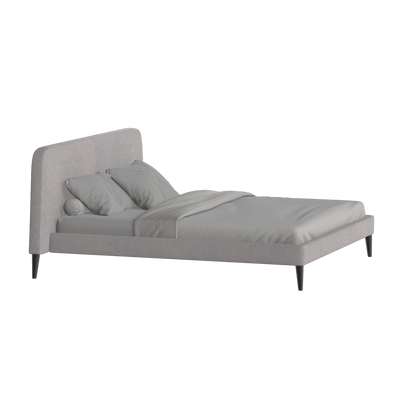 Lit double Selma avec capitonnage vertical profond