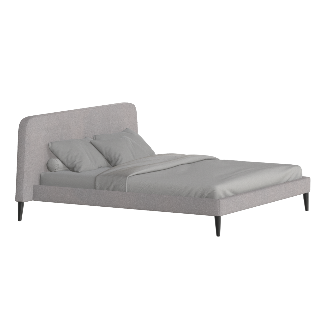Lit double Selma avec capitonnage vertical profond