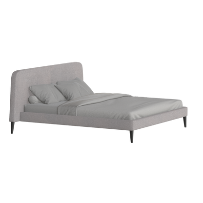 Lit double Selma avec capitonnage vertical profond