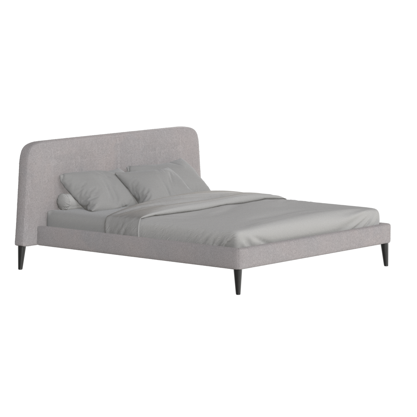 Lit double Selma avec capitonnage vertical profond