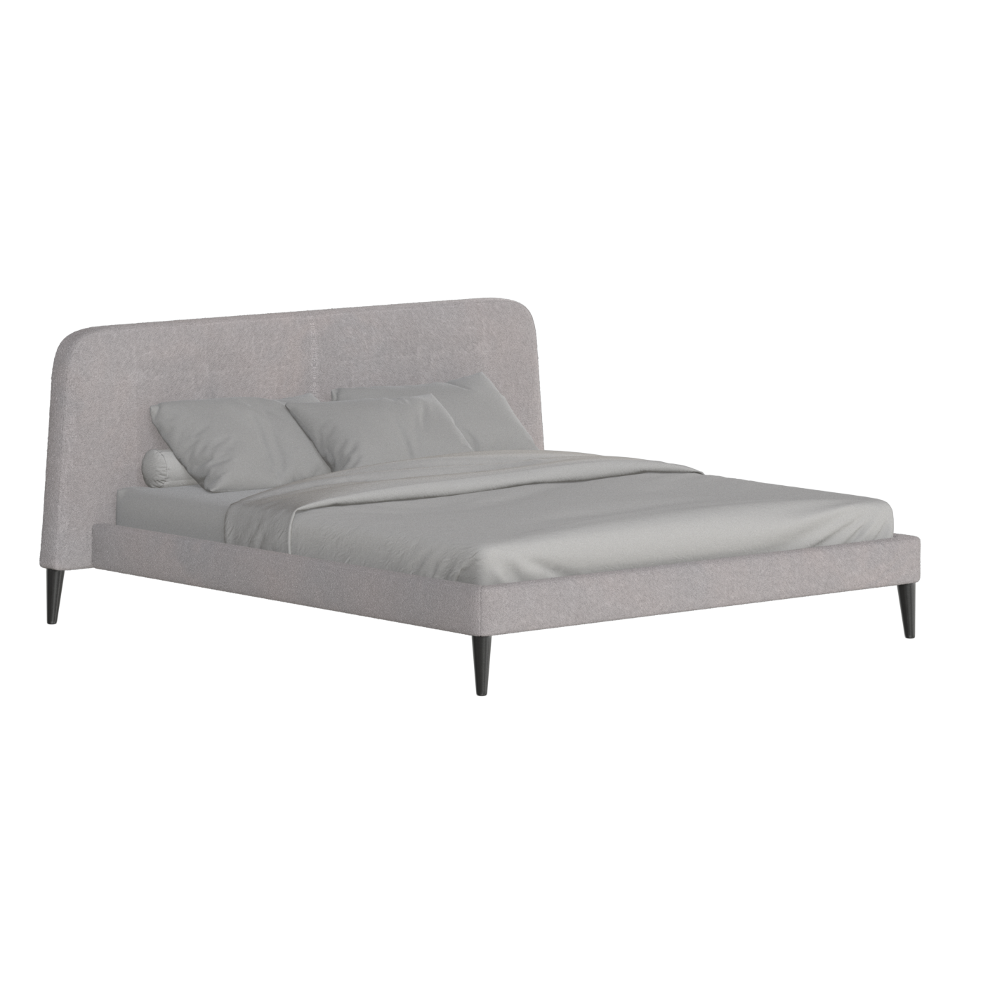 Lit double Selma avec capitonnage vertical profond