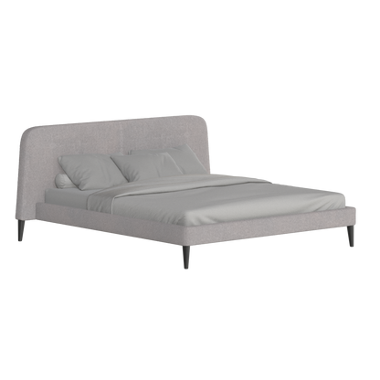 Lit double Selma avec capitonnage vertical profond
