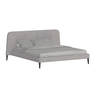Lit double Selma avec capitonnage vertical profond