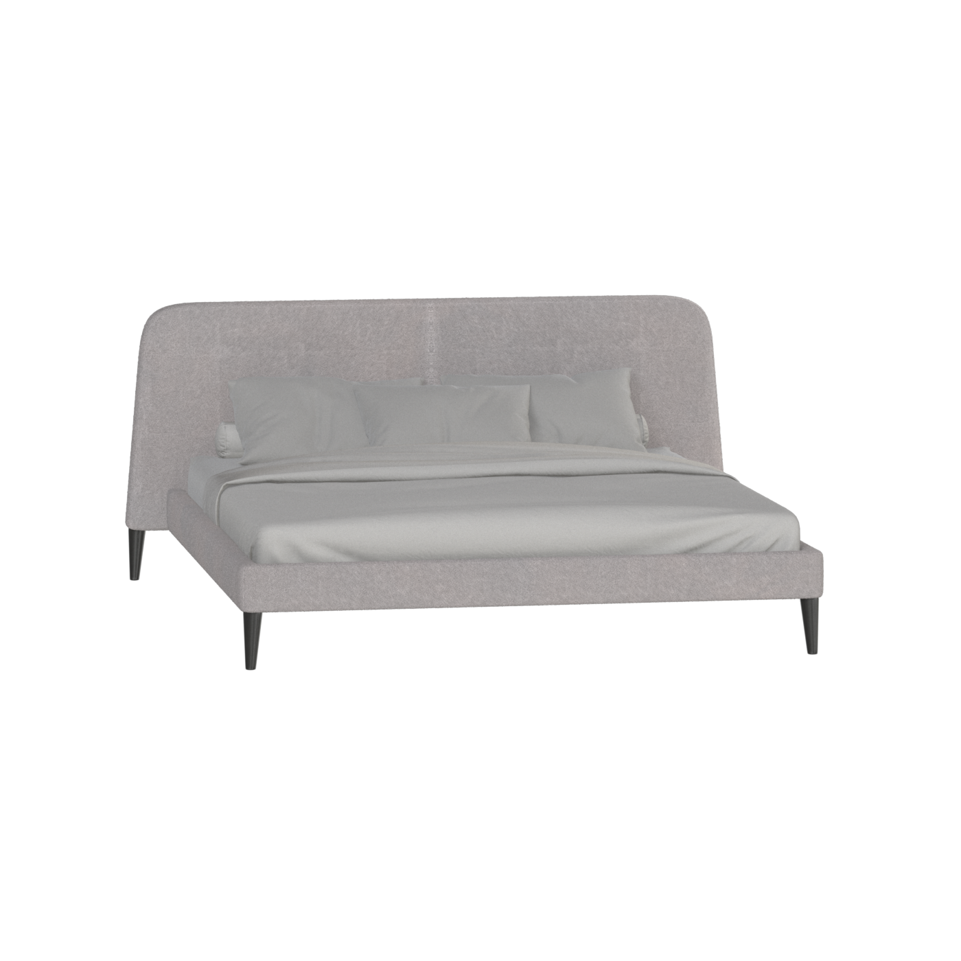 Lit double Selma avec capitonnage vertical profond