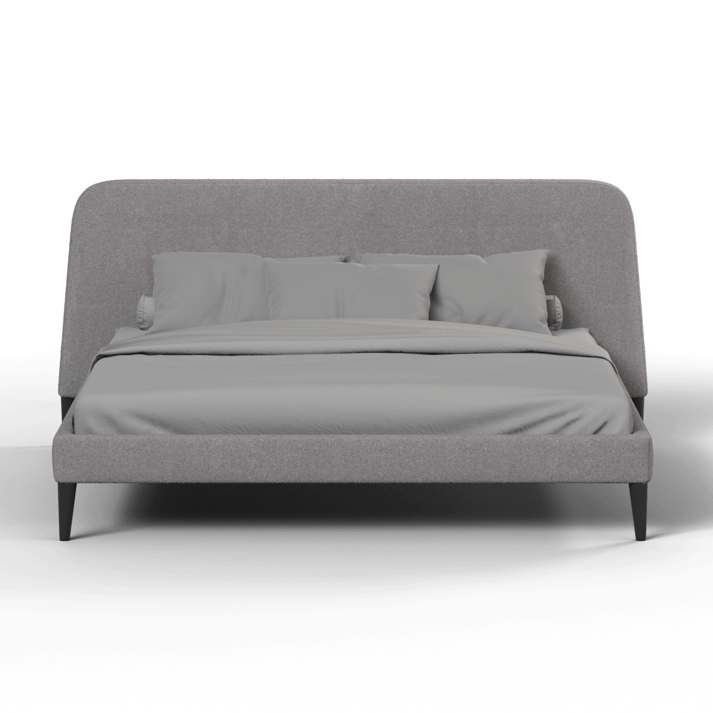 Lit double Selma avec capitonnage vertical profond