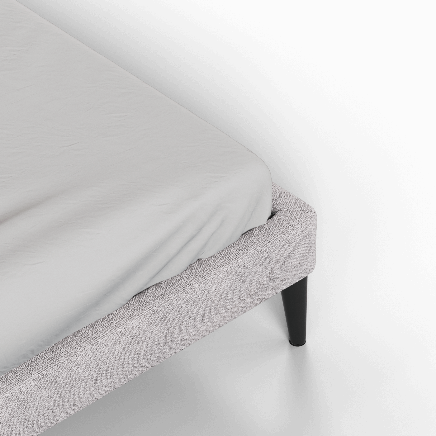Lit double Selma avec capitonnage vertical profond