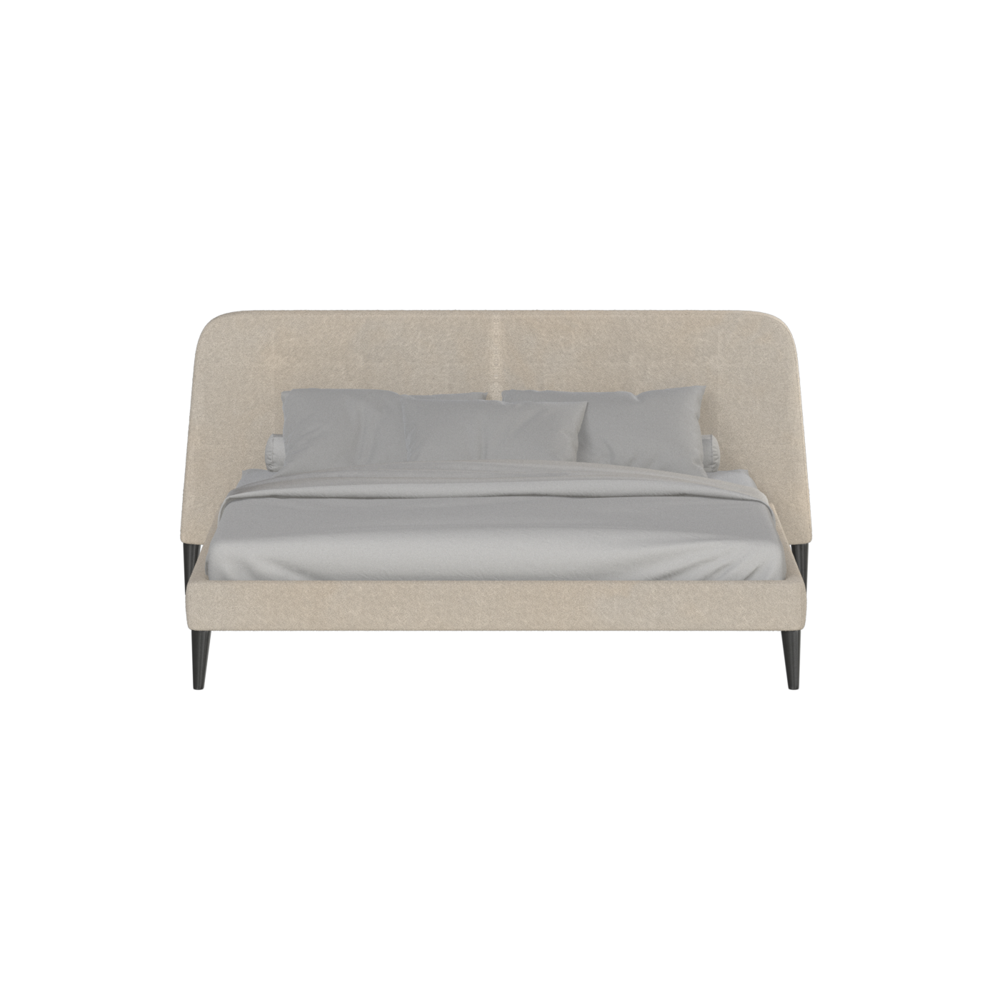 Lit double Selma avec capitonnage vertical profond
