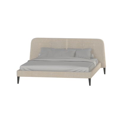 Lit double Selma avec capitonnage vertical profond